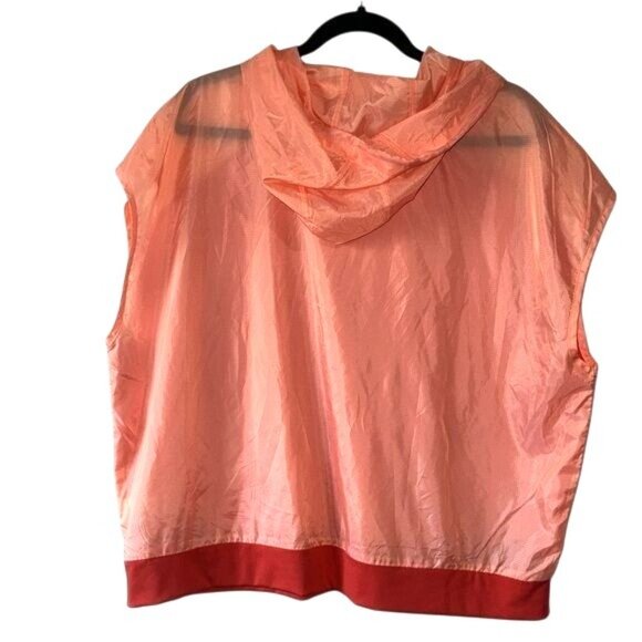 Avia Womens Sleeveless Hooded Top XL/XG 16-18 Red & Peach Nylon Polyester - Picture 6 of 7